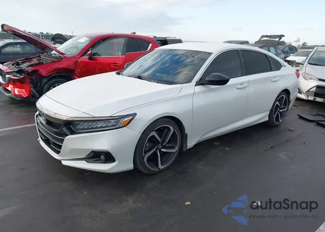 2022 Honda Accord Sport z USA, uszkodzony, nr VIN 1HGCV1F39NA067740